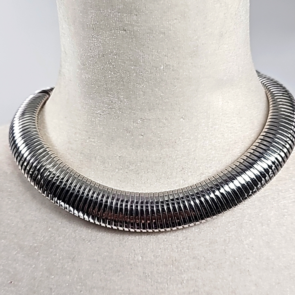 Chico's Stunning‎ Spiral Silver Toned Necklace